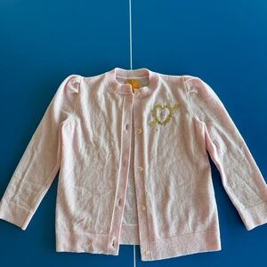 le cub by le lion Laursie Cardigan with heart in pink size L.
